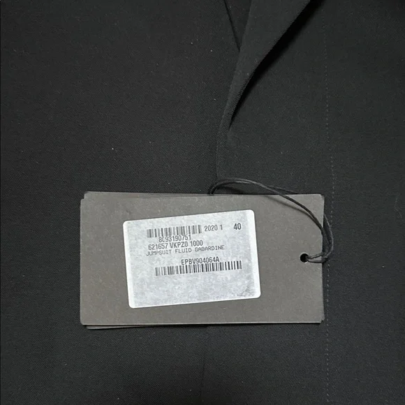 NWT Bottega Veneta Black Fluid Gaberdine Jumpsuit size US 4 (IT 40)